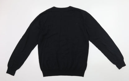 Preloved Divided Womens Black   Pullover Jumper Size L - Back