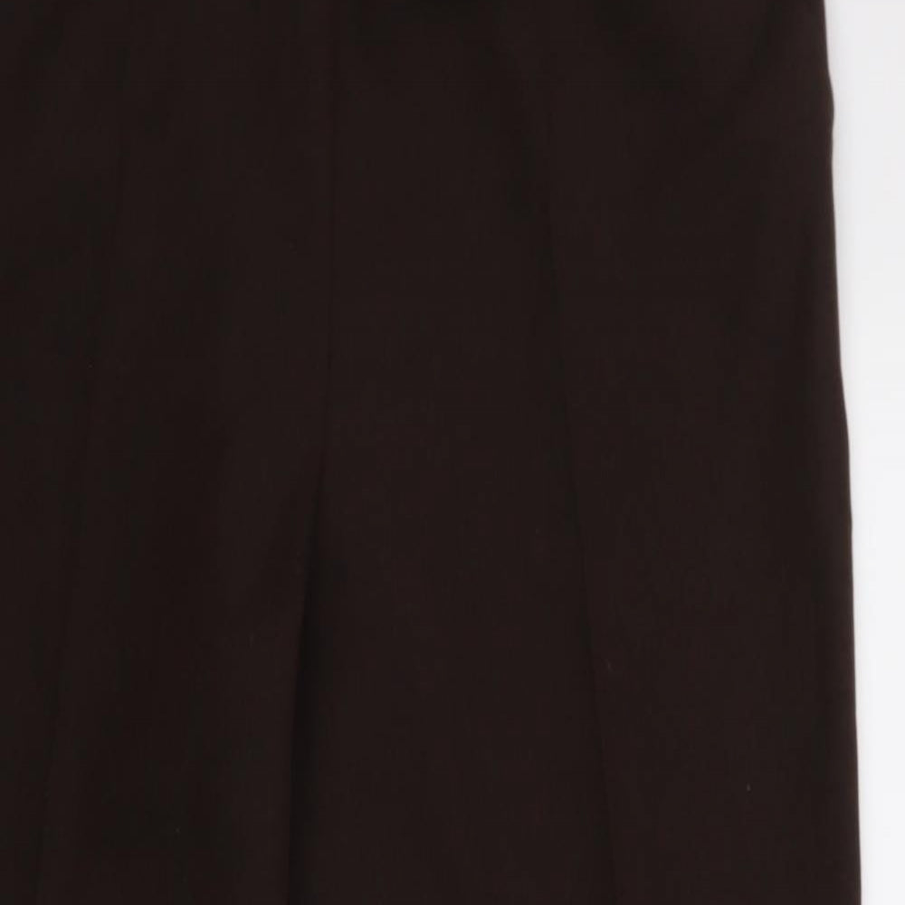 M&S Womens Brown   Dress Pants Trousers Size 14 L26 in