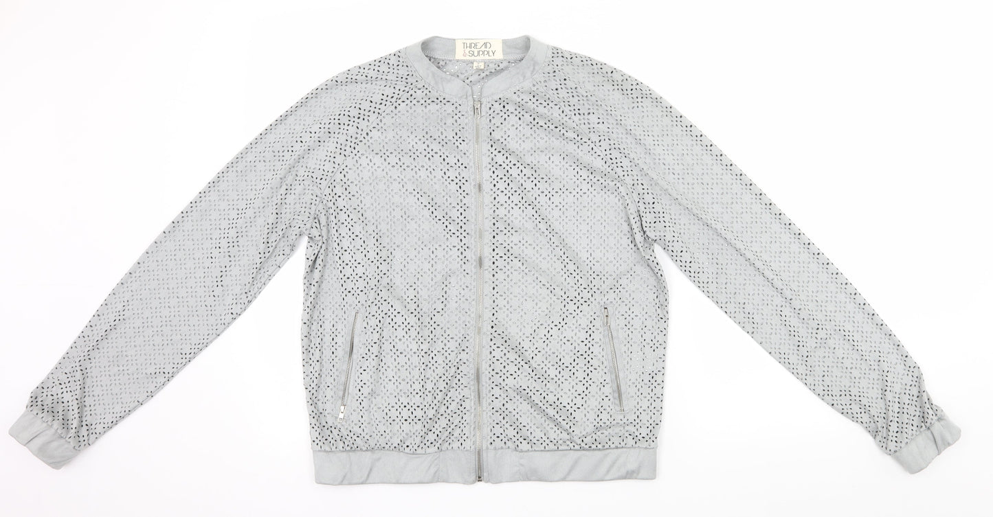 Thread & Supply Womens Grey   Cardigan Jumper Size M