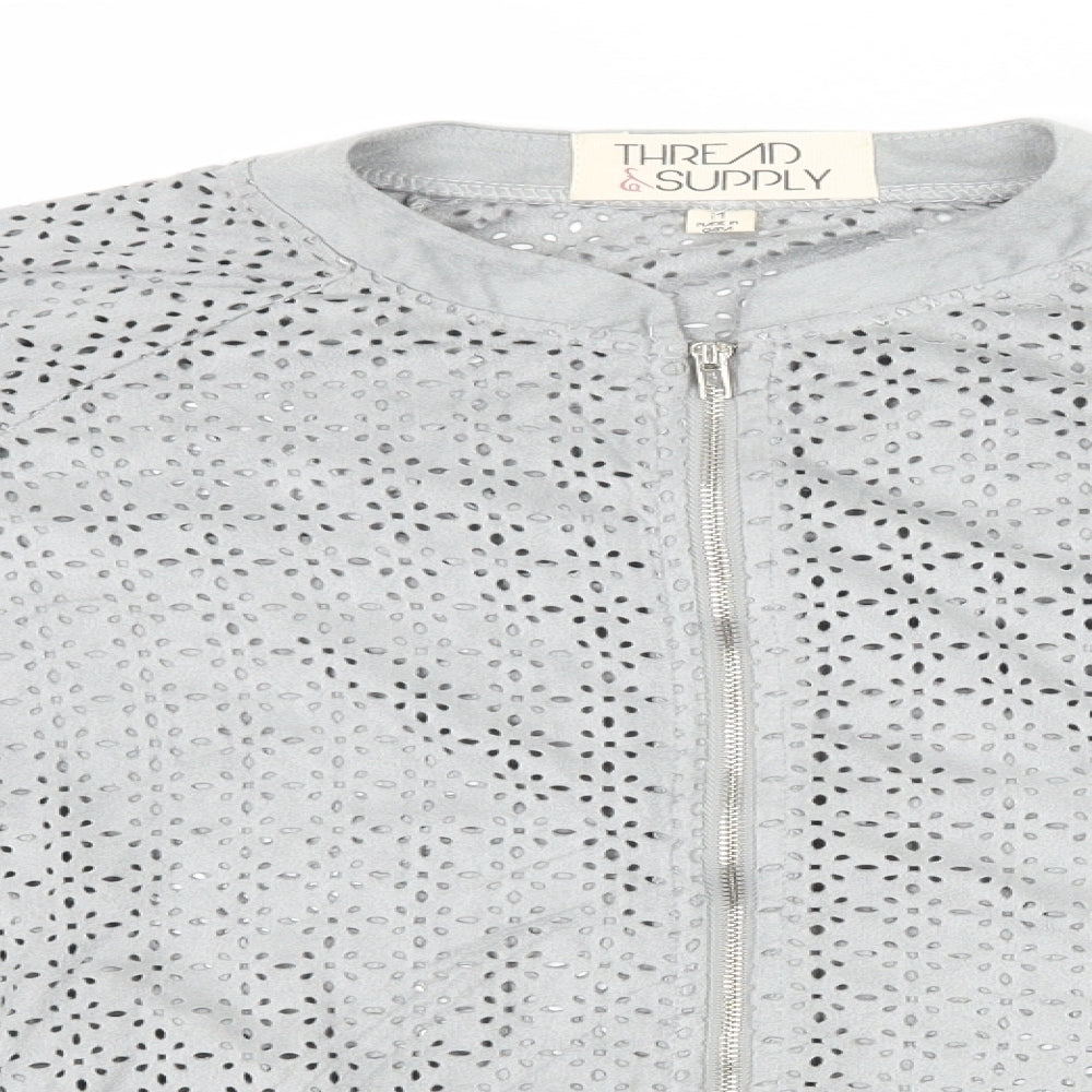 Thread & Supply Womens Grey   Cardigan Jumper Size M