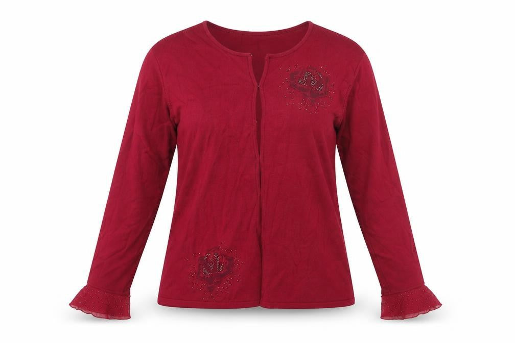 Edina Womens Red   Basic Blouse Size L