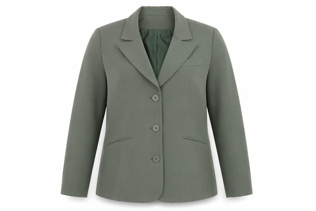 Classics Womens Green   Jacket Suit Jacket Size 16