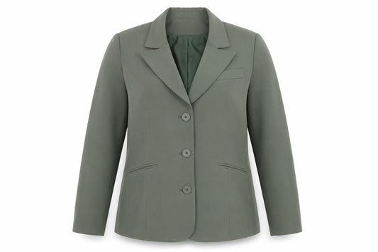 Classics Womens Green   Jacket Suit Jacket Size 16