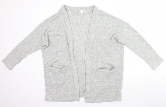 H&M Womens Grey   Cardigan Jumper Size L