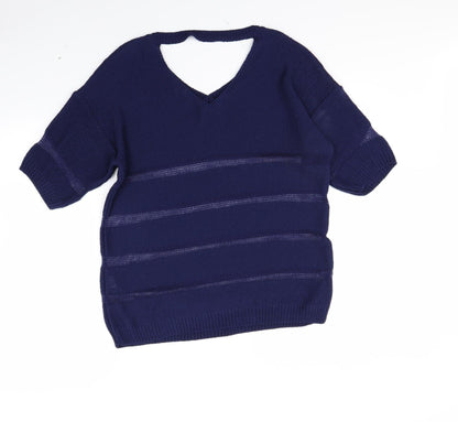 Preloved River Island Womens Blue   Pullover Jumper Size 10 - Back