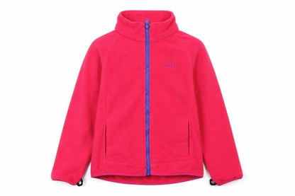 Front view of Hi Gear girls’ pink jacket, size 9, years