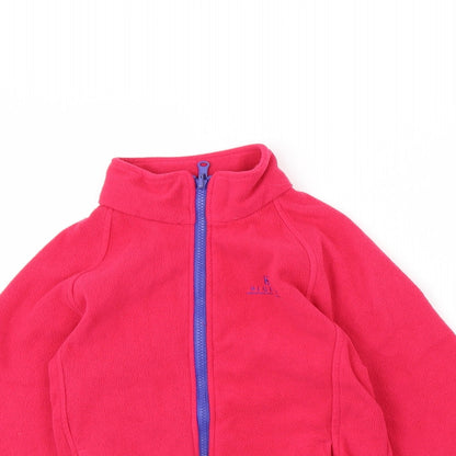 Close-up detail of Hi Gear girls’ pink jacket, size 9, years