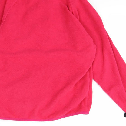 Brand and care label for Hi Gear girls’ pink jacket, size 9, years
