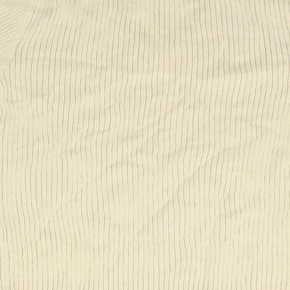 Brand and care label for Dunnes women’s beige knit jumper, size UK 10
