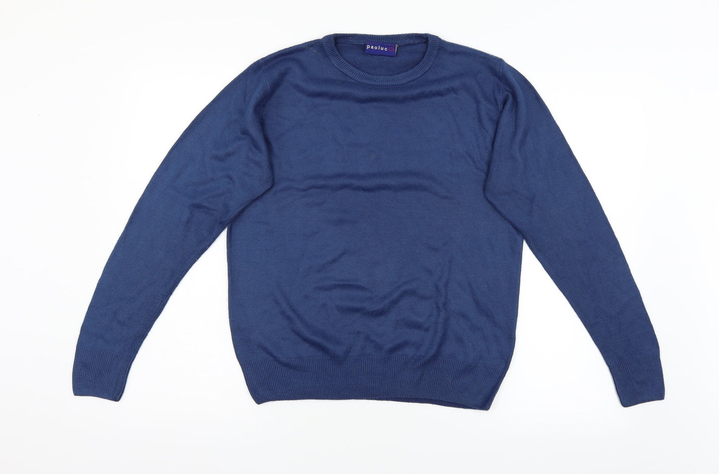 Paolucci Womens Blue  Taffeta Pullover Jumper Size S
