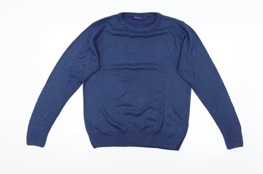 Paolucci Womens Blue  Taffeta Pullover Jumper Size S