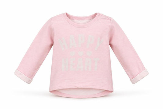 Front view of Preworn Baby Pink Pullover Casual, size 12-18, Months - Happy