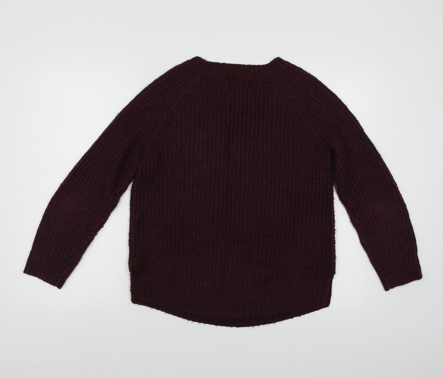 Papaya Womens Purple  Knit Pullover Jumper Size 10