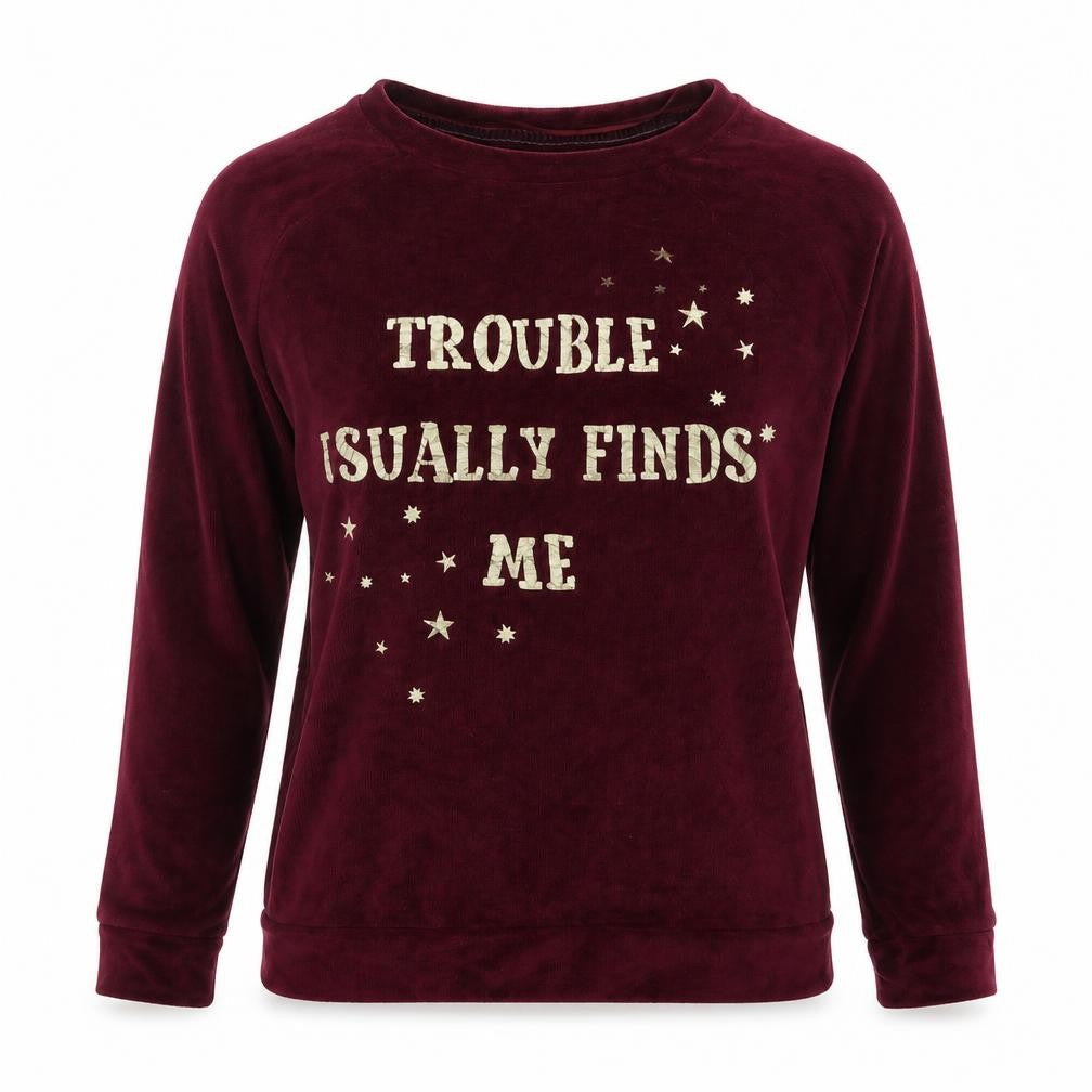 Primark Womens Purple  Fleece Pullover Sweatshirt Size XS  - Harry Potter