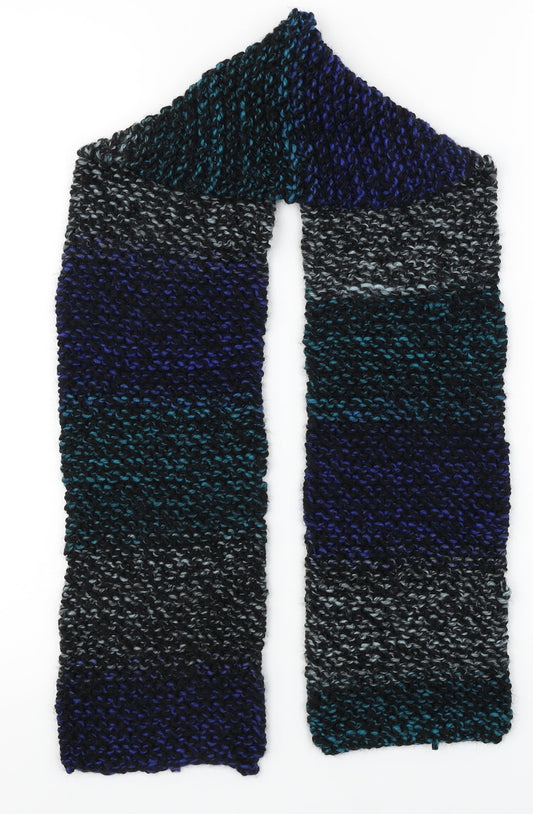 Unbranded Unisex Blue Striped   Scarf