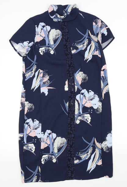Next Womens Blue Floral  Kaftan  Size 12