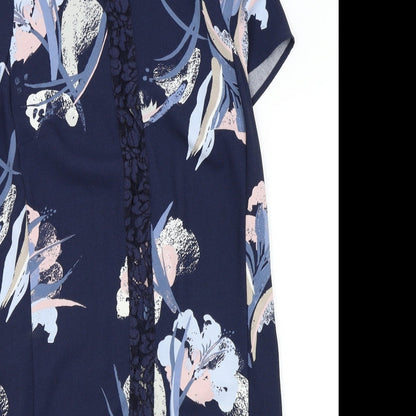 Next Womens Blue Floral  Kaftan  Size 12