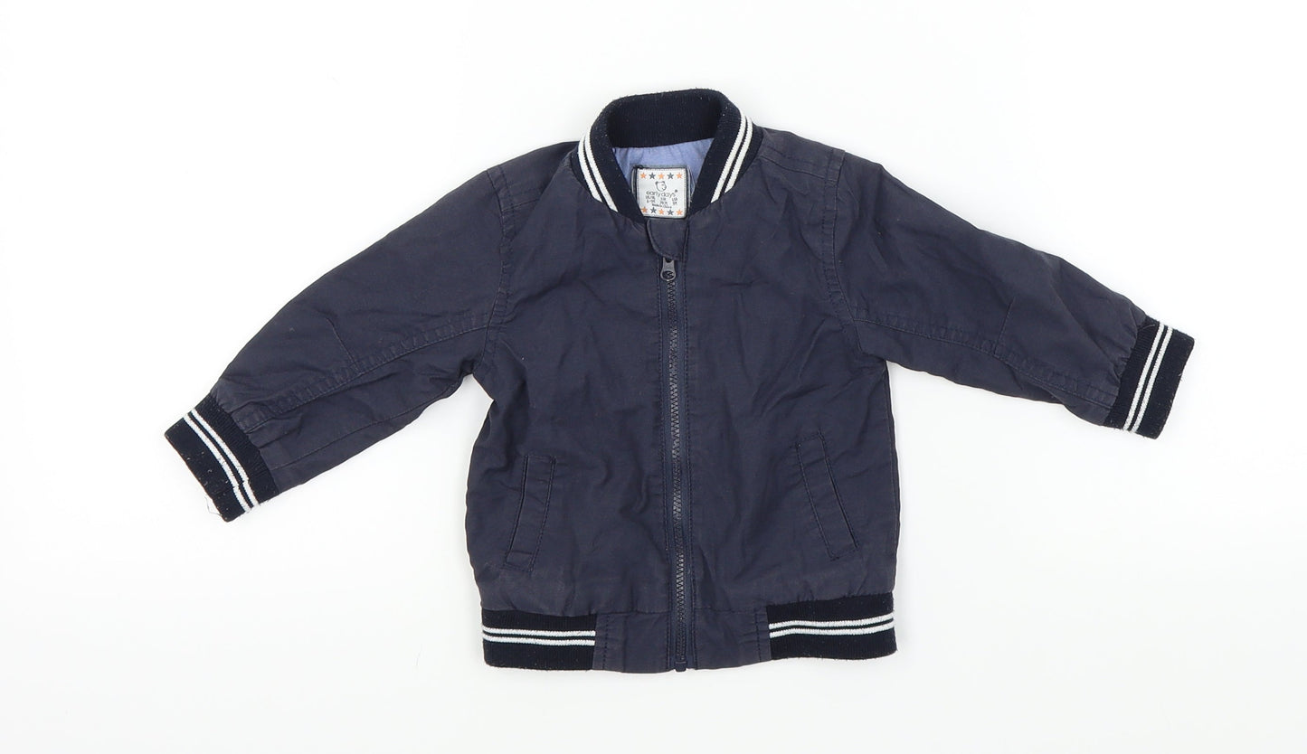 Earlydays Boys Blue   Bomber Jacket Jacket Size 3-6 Months
