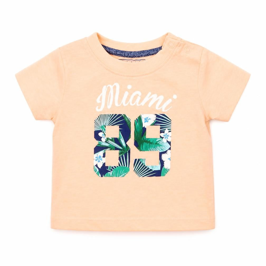 Earlydays Boys Orange   Basic T-Shirt Size 3-6 Months