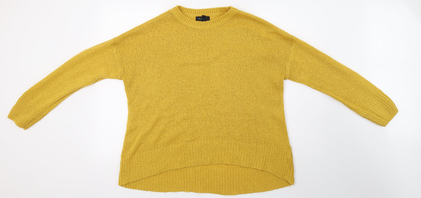 New Look Womens Yellow   Pullover Jumper Size L