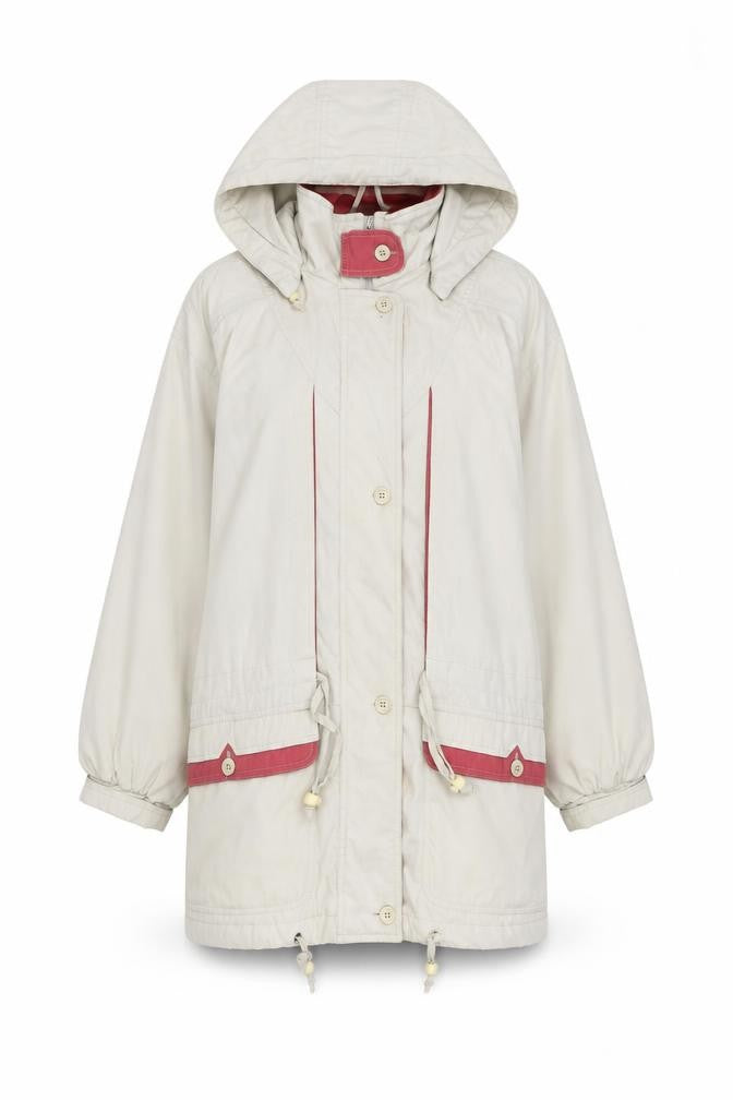 C&A Womens Beige   Jacket Coat Size 14  - PINK LINING