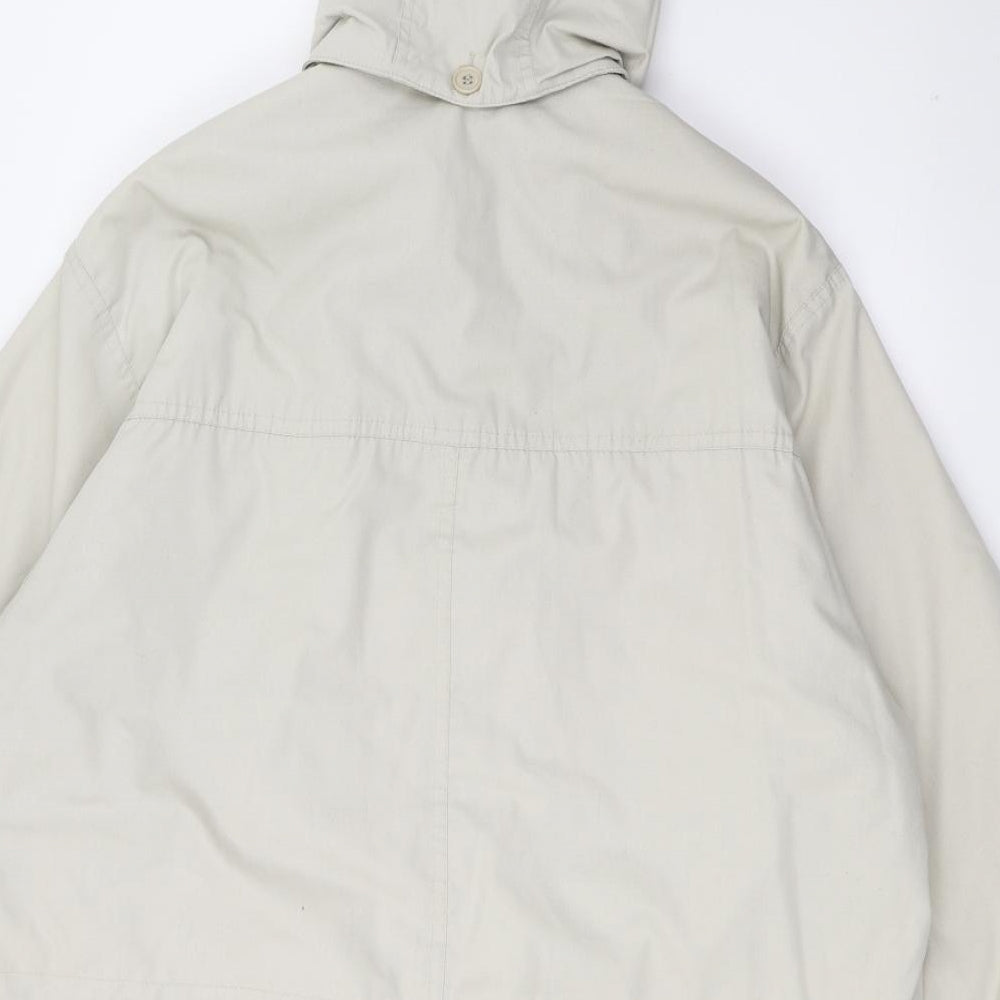 C&A Womens Beige   Jacket Coat Size 14  - PINK LINING