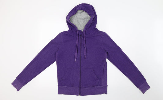 Marks and Spencer Womens Purple  Jersey Jacket  Size 8