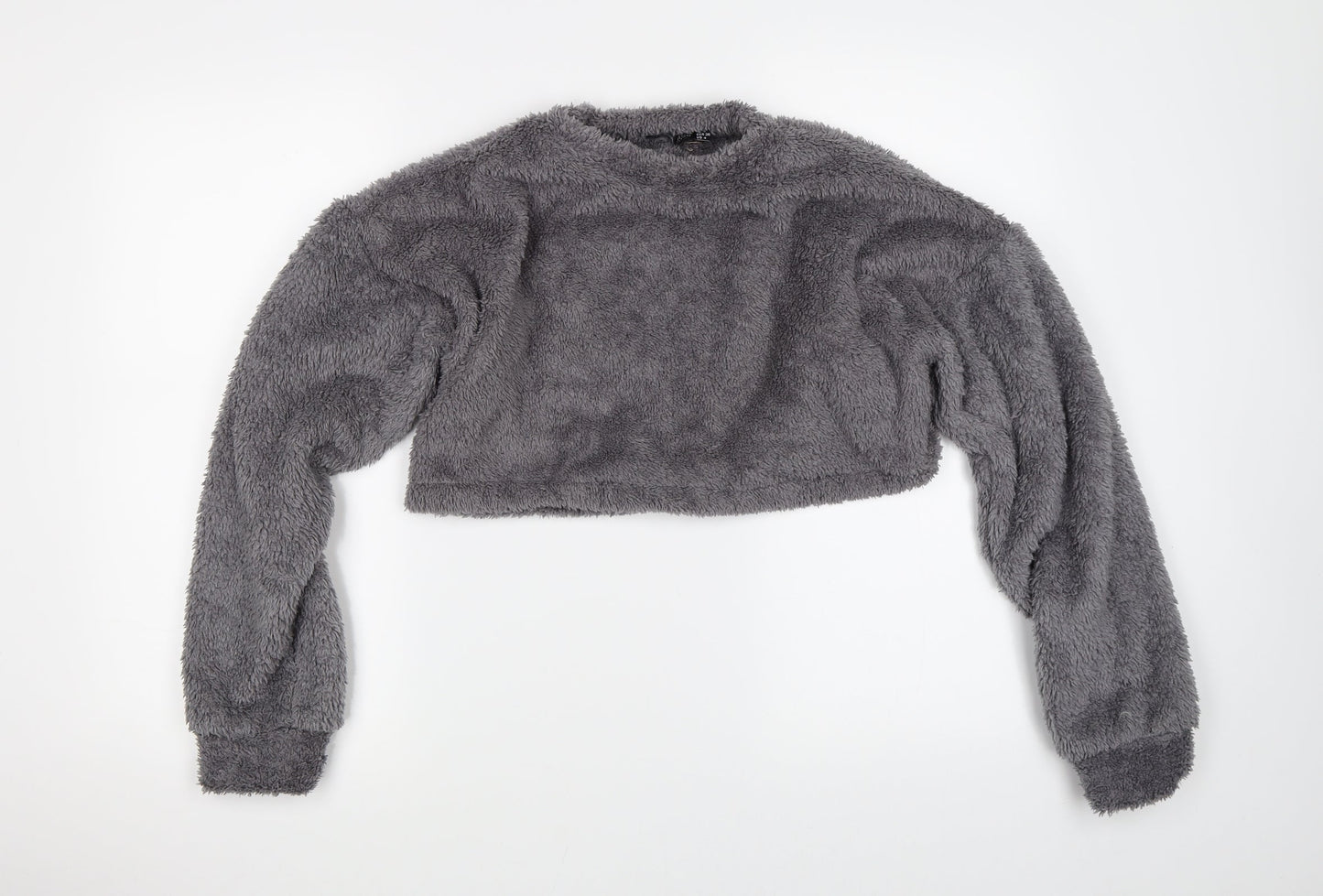 I SAW IT FIRST Womens Grey   Pullover Jumper Size 8  - CROPPED