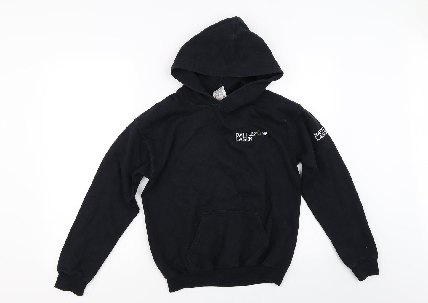 Gildan Boys Black   Pullover Hoodie Size M
