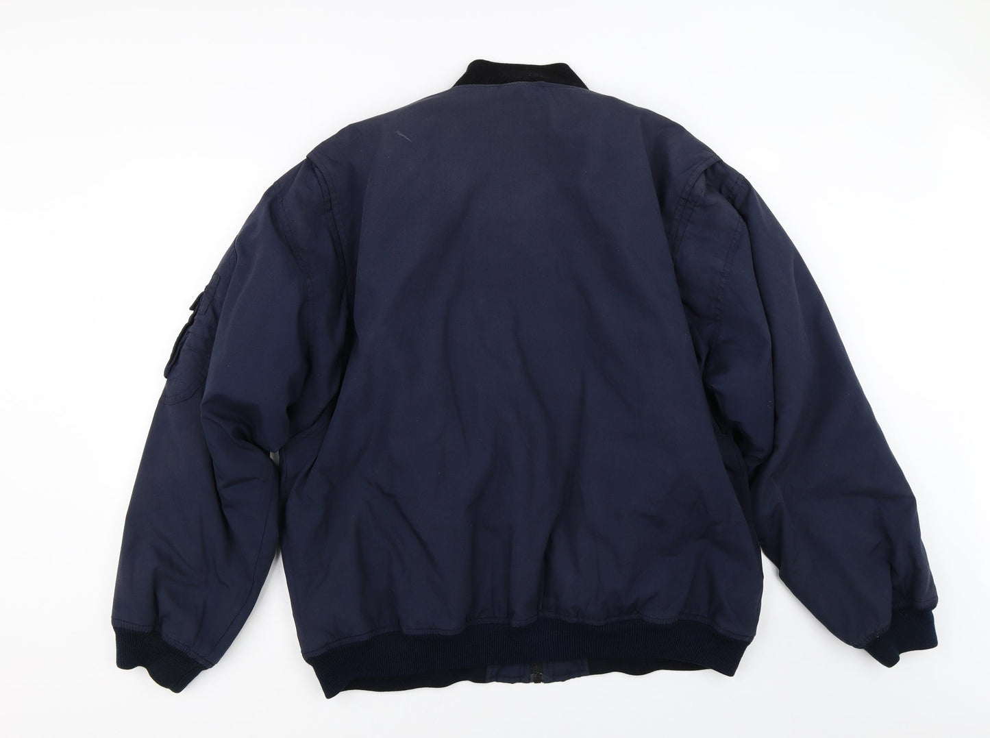 BHS Mens Blue   Bomber Jacket Jacket Size L