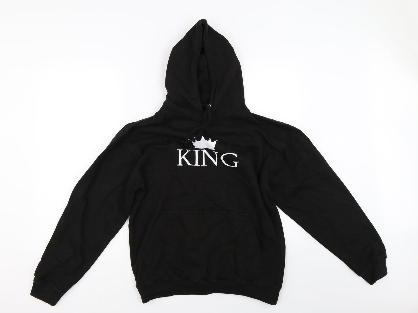 Preworn Mens Black   Pullover Hoodie Size M  - king