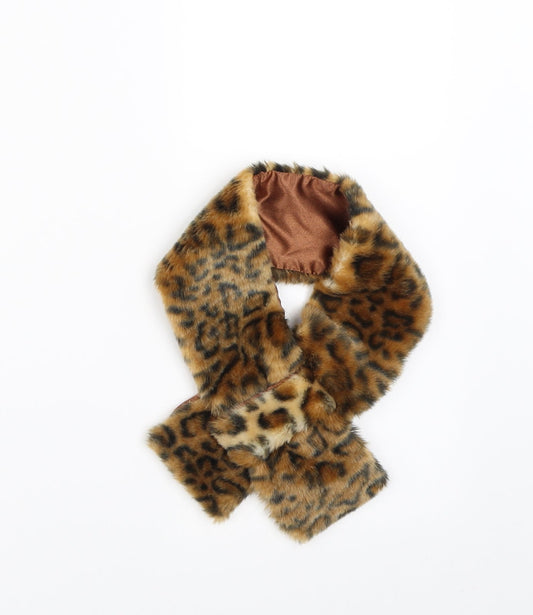 Preworn Womens Brown Animal Print   Scarf