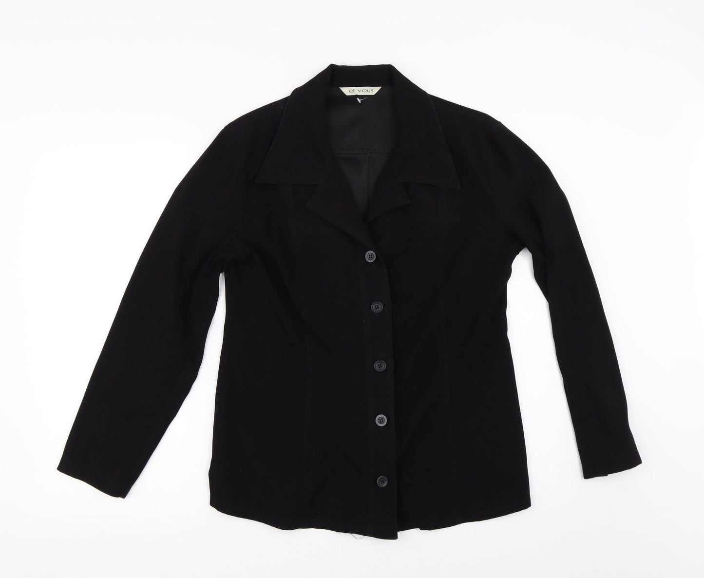 Et Vous Womens Black   Jacket  Size 12