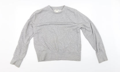 Preloved H&M Womens Grey   Pullover Sweatshirt Size L - Front