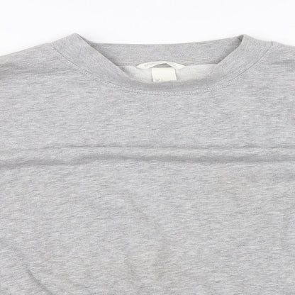 Preloved H&M Womens Grey   Pullover Sweatshirt Size L - Detail