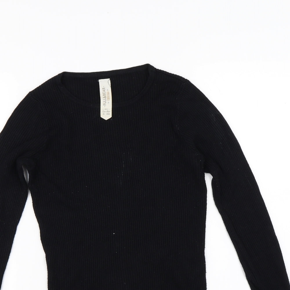 Pull&Bear Womens Black   Pullover Jumper Size XS