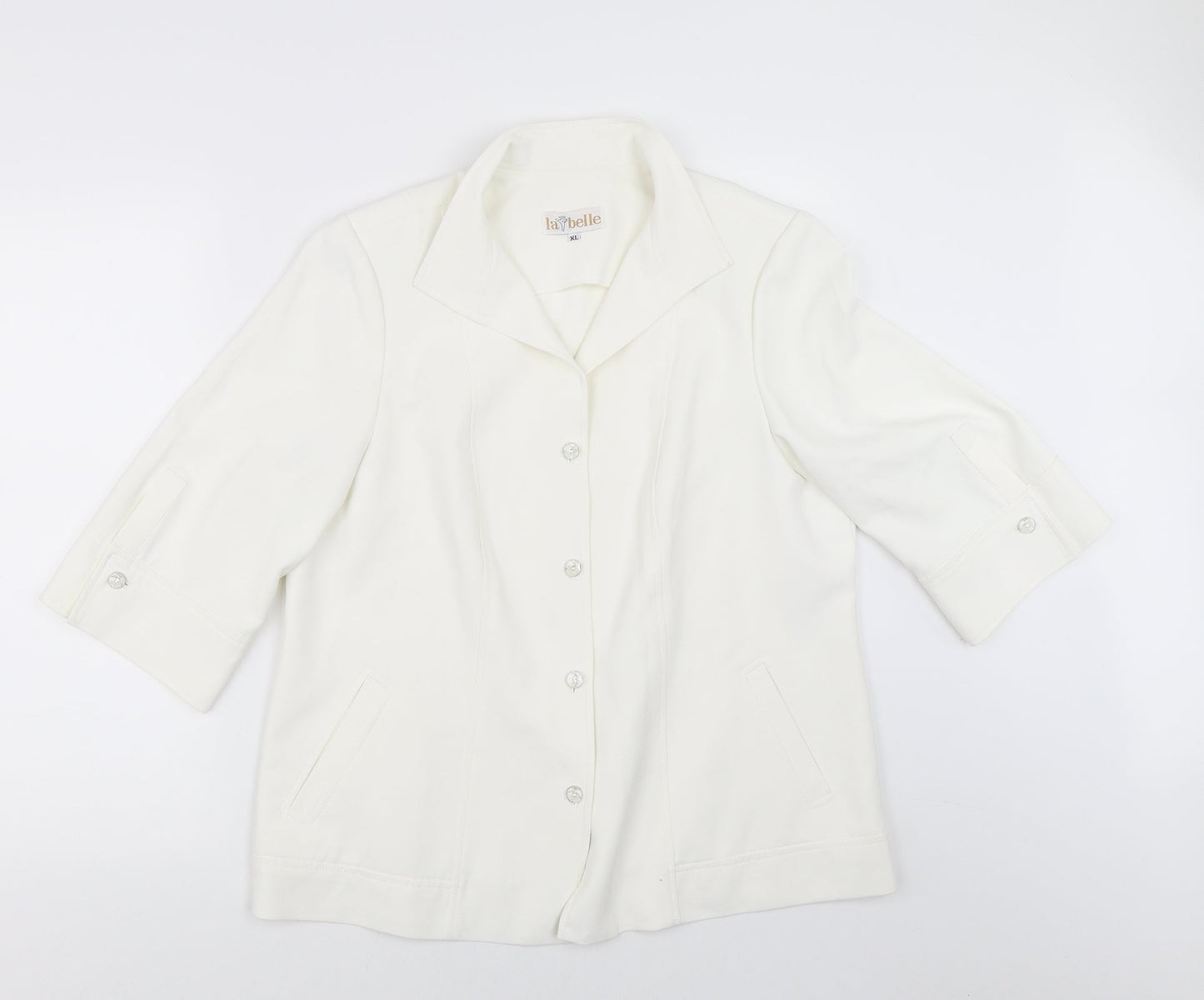 La Belle Womens Ivory   Jacket  Size XL