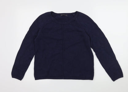 Marks & Spencer Womens Blue  Knit Pullover Jumper Size 8