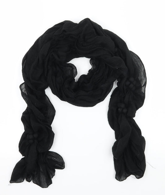 Preworn Womens Black    Scarf