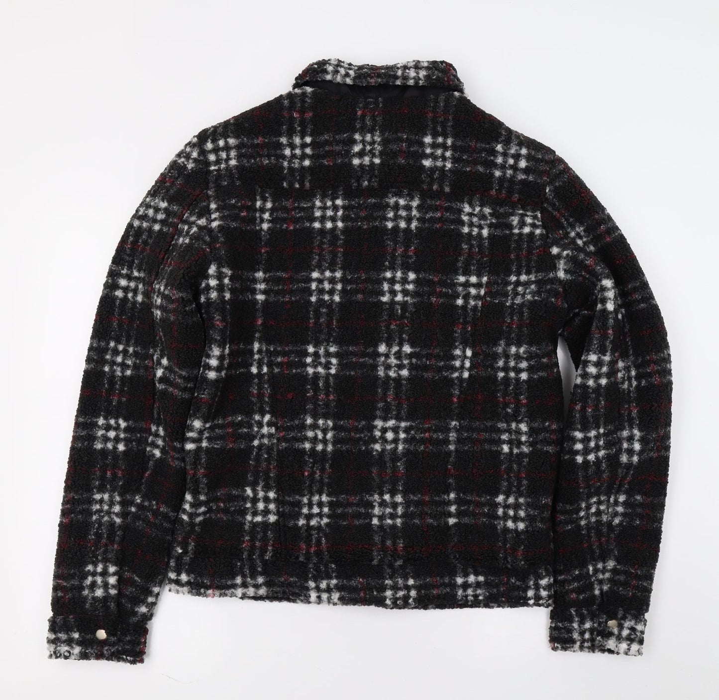 Primakr Womens Black Plaid  Jacket  Size S