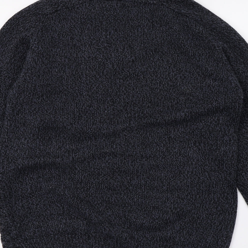 Peacocks Mens Blue  Knit Pullover Jumper Size S