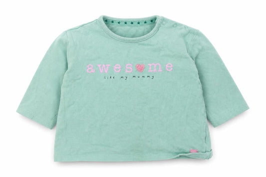 George Girls Green  Jersey Basic T-Shirt Size 6-9 Months  - Awesome Like my mummy