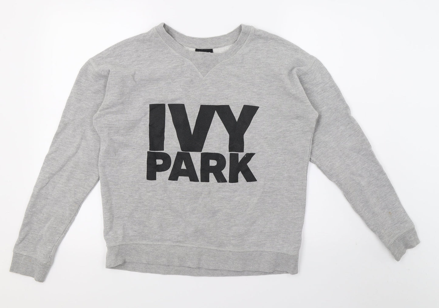 IVY PARK Womens Grey  Jersey Pullover Sweatshirt Size S
