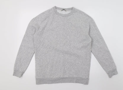 George Womens Grey  Jersey Pullover Sweatshirt Size L