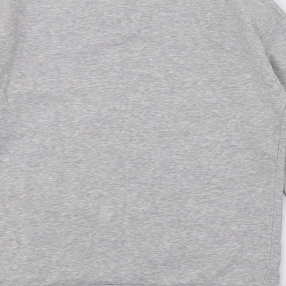 George Womens Grey  Jersey Pullover Sweatshirt Size L