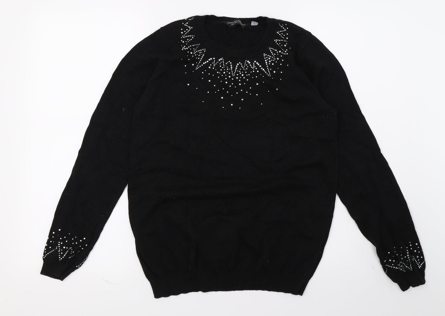 Dorothy Perkins Womens Black  Knit Pullover Jumper Size 10