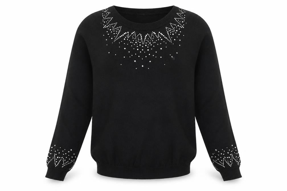 Dorothy Perkins Womens Black  Knit Pullover Jumper Size 10