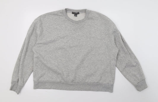 Primark Womens Grey  Knit Pullover Sweatshirt Size 14