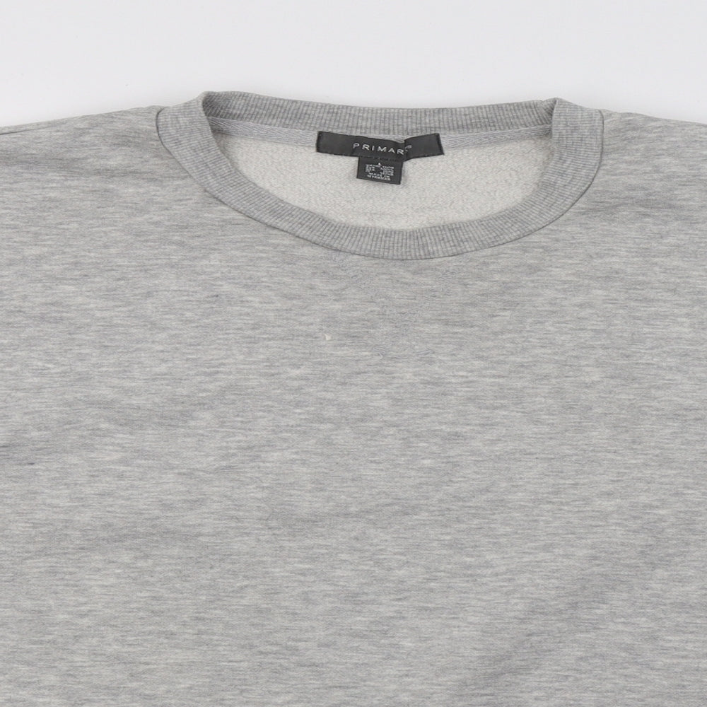 Primark Womens Grey  Knit Pullover Sweatshirt Size 14