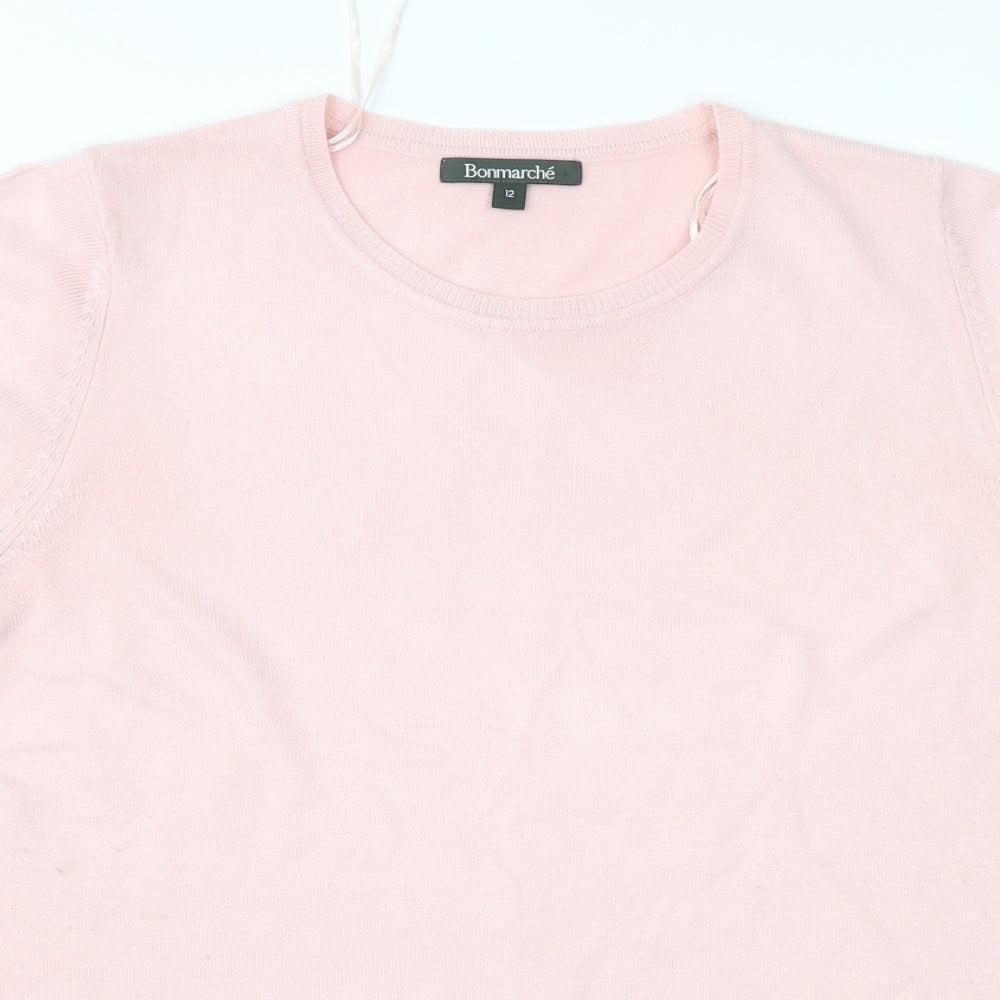 Bonmarché Womens Pink   Pullover Jumper Size 12